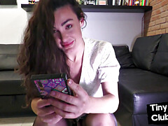 SPH British babe makes fun of losers with pathetic dickie