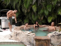 アメリカ人, 浮気者, チン, 顔射, なめる, アウトドア, 剃毛, スパンキング