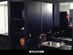 お尻, デカパイ, フェラチオ, 茶髪の, イく瞬間, チン, シゴき, フェラする