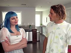 美人, デカパイ, ブロンド, 中出し, バック, 淫乱熟女, 母, 義母