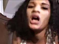 Gros seins, Sucer une bite, Tir de sperme, Hard, Interracial, Nénés