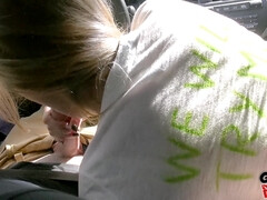 Amateur, Américain, Gros seins, Tir de sperme, Le plan cul à quatre, Embrassement, De plein air, Fessée