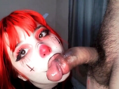 Amateur, Mamada, Semen en la boca, Polla, Gotica, Mamá, Chupando