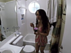 浴室, 彼女, ハードコア, 小柄, ハメ撮り, 現実, 驚き, ティーン