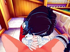 Bondage-loving MILF Kurenai Esposa takes on multiple cocks and gets creampied!
