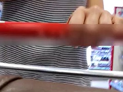 美女, 下着, オナニー, 熟年, 淫乱熟女, 公共, 一人, 妻