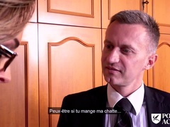 デカ尻, 茶髪の, 中出し, フランス人, Hd, 熟年, 教師, 三人