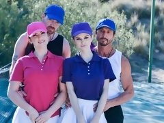 Culo, Morena, Estilo perrito, Cuadrupleta, Grupo, Orgía, Adolescente, Uniforme