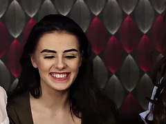 Amateur, Chica, Británico, Europeo, Fetiche, Grupo, Lencería, Oficina