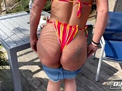 Cul, Lécher le cul, Gros seins, Blonde, Sucer une bite, Queue, Mère que j'aimerais baiser, Lécher le sphincter