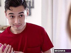 Grote kont, Pijpbeurt, Bruinharig, Sperma shot, Vrouw, Masturbatie, Gezichtspunt, Tieten likken