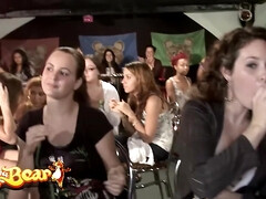 Wild Nightclub Full Of College Girls Goes Crazy With Strippers & Endless Cock Sucking