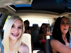 Amateur, Rubia, Morena, Grupo, Hd, Al aire libre, Adolescente, Trio