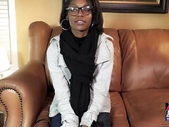 Anal fucking for the attractive ebony babe Sylvia