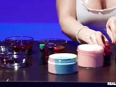69, アナル, フェラチオ, ディルド, なめる, オイル, ピアス, 剃毛