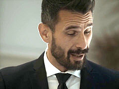 Минет, Бойфренд, Брюнетки, Сперма на лице, Сюрприз