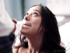 Amerikanisch, Schlafzimmer, Schwarz, Betrug, Handjob, Lecken, Rasiert, Titten