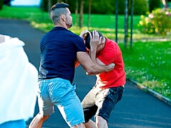 Cute curly-haired chick Emylia Argan gets impaled from behind