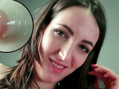 Amateur, Sucer une bite, Brunette brune, Hd, Pov, Rasée, Adolescente, Nénés