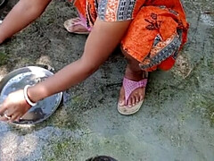 18, お尻, 浴室, バイセクシャル, カップル, 人妻の, インド人, 妻