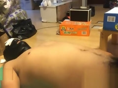 Aziatisch, Bondage discipline sadomasochisme, Pijpbeurt, Sperma, Sperma shot, Masturbatie, Spuiten, Kousen