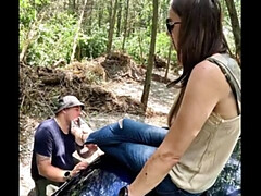 Amateur, Sadomasoquismo, Dominación, Pies, Hd, Amante, Al aire libre, Esclavo