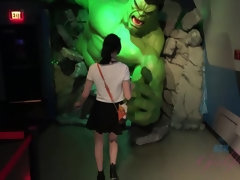 Amateur, Petite amie, Masturbation, Pov, Chatte, Rasée, Jupe, Nénés