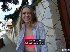 Grosser schwanz, Blondine, Blasen, Spermaladung, Hd, Pov, Rau, Titten
