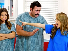 医者, なめる, 看護婦, 小柄, オマンコ, ガリガリ, ティーン, オッパイの