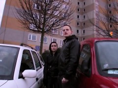 Leie, Blasen, Braunhaarige, Hd, Pov, Realität, Flotter dreier