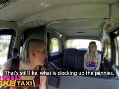 Carly Rae Summer & Angel Long get frisky in a posh taxi cab