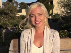 Blondine, Blasen, Fingern, Hd, Im freien, Pov, Realität, Spielzeuge