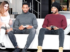 Cul, Blonde, Sucer une bite, Double pénétration, Hard, Interracial, Homme homme femme, Plan cul à trois