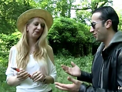 Blond Rookie Louise Du Lac's First Time in Filthy Outdoor Anal