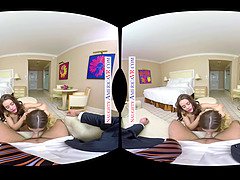 Experience unforgettable sex with Lana Rhoades and Stella Cox in 3D VR with Naughty America