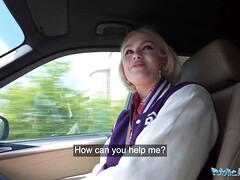 Blondine, Blasen, Hundestellung, Europäisch, Hardcore, Natürlich, Öffentlich, Rau