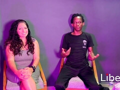 Enthousiasteling, Mooi, Grote lul, Zwart, Pijpbeurt, Bruinharig, Hd, Latijnse vrouw