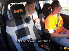 Rubia, Mamada, Coche, Besar, Tetas naturales, Al aire libre, Pov, Coño