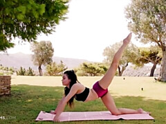 素人, デカ尻, 茶髪の, 指いじり, オナニー, ガリガリ, ストリッピング, ティーン