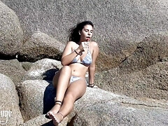 Amateur, Cul, Lécher le cul, Plage, Queue, Fait maison, Fille latino, Nudiste