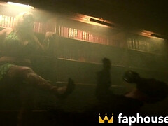 デカパイ, フェラチオ, 茶髪の, 顔射, フェムドム, ハードコア, ストッキング, おもちゃ