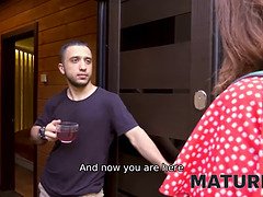 Pijpbeurt, Likken, Rijpe lesbienne, Moeder, Natuurlijke tieten, Kut duiken, Realiteit, Roodharige vrouw