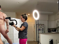 Blasen, Gehörnter ehemann, Spermaladung, Fetisch, Handjob, Ehemann, Flotter dreier, Ehefrau