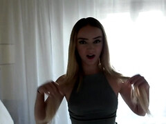 18 ans, Nana, Blonde, Sucer une bite, Éjaculation interne, Petite amie, Fait maison, Pov