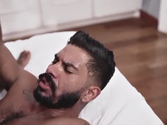 BBC athletic jock passionately assfucking latino stud