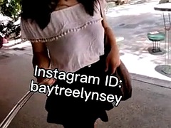 緊縛, バイセクシャル, カップル, 熟年, 公共, 一人, オッパイの, おもちゃ