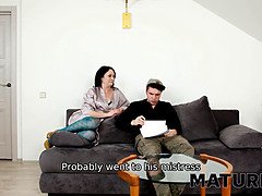 Bruinharig, Omie, Hd, Russisch, Stiefmoeder, Kousen