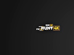 HUNT4K. Hot Russian brunette unleashed herself and fucked in public ruins in front of her BF