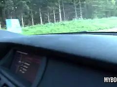 Amateur, Gros seins, Voiture, Hd, Nudiste, Public, Réalité, Nénés