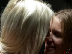 お尻, ブロンド, チェコ, なめる, 自然山雀, オマンコ, ストッキング, オッパイの